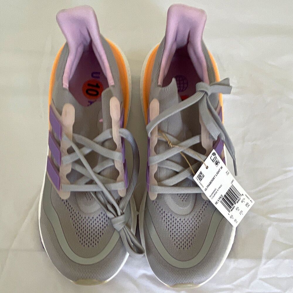 adidas UltraBoost Light Grey Violet Fusion/Acid Orange Women’s Running IE1762